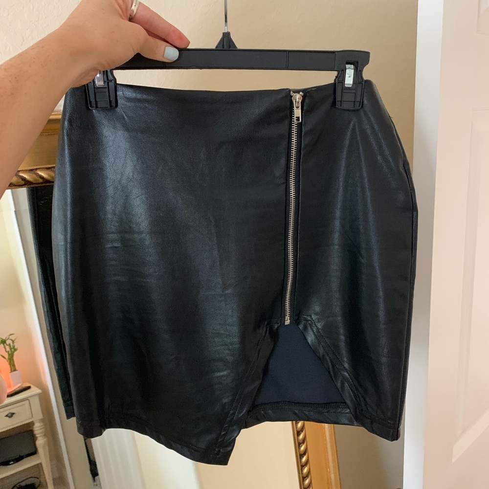 Missguided Faux Leather Skirt